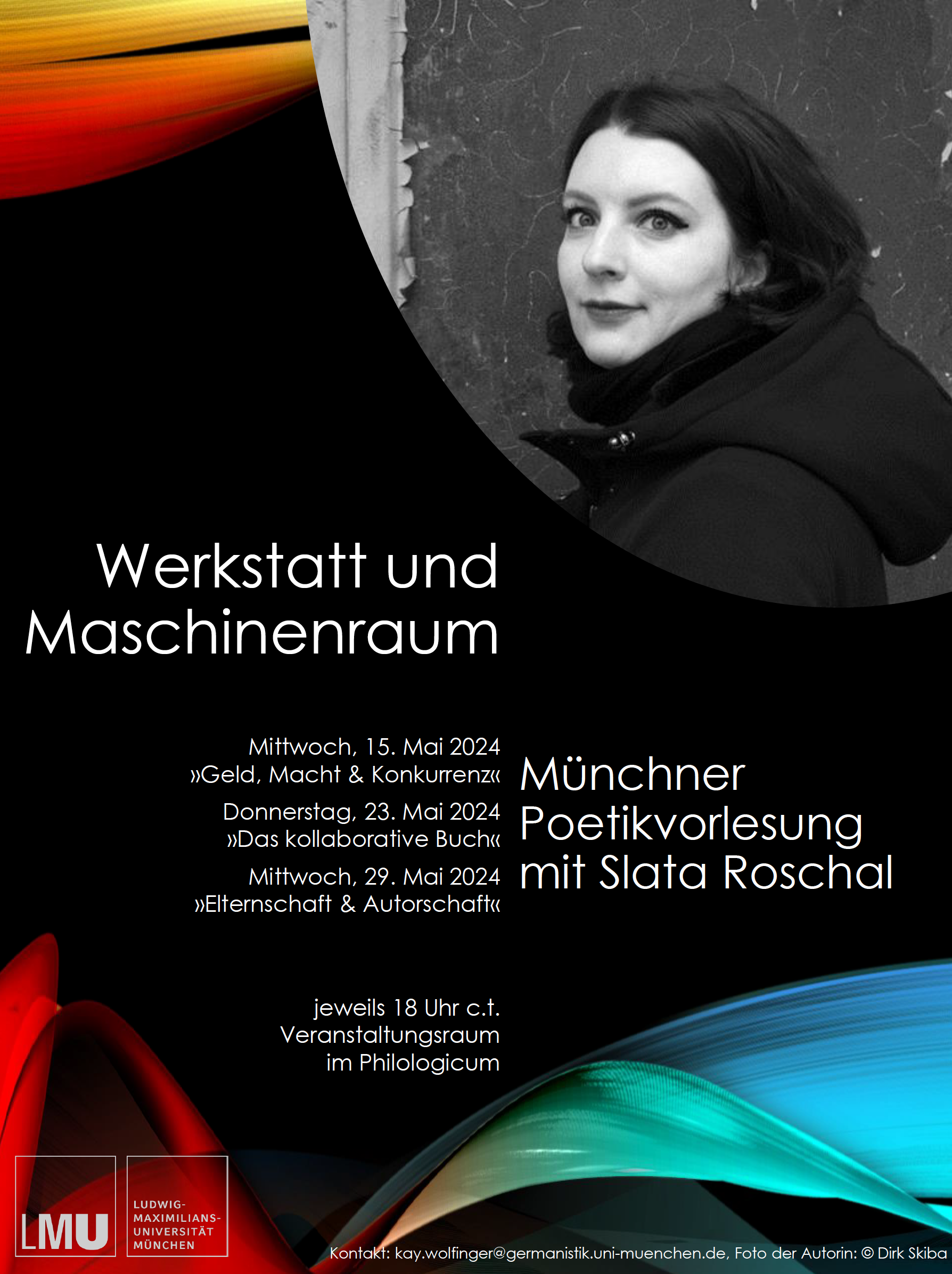 Poetikvorlesung "Werkstatt und Maschinenraum" mit Slata Roschal 